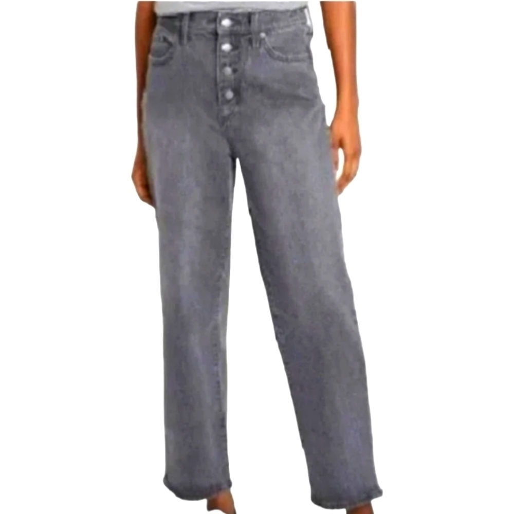 UNIVERSAL Thread Gray Vintage Straight Button Up Jeans